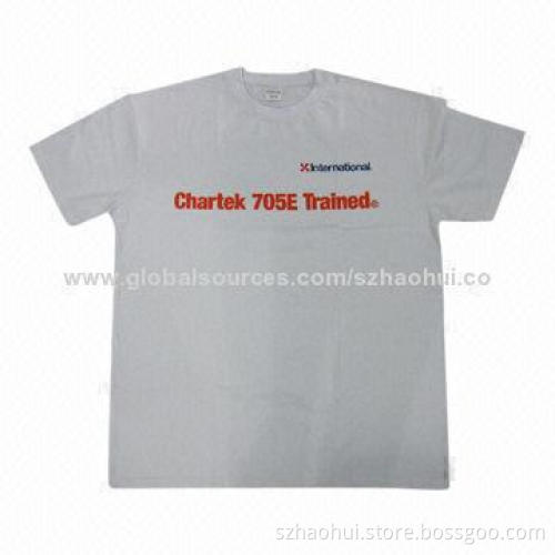 Men's Cheap Printed T-shirt for Workwear, Made of 100% Cotton Single Jersey, 160g